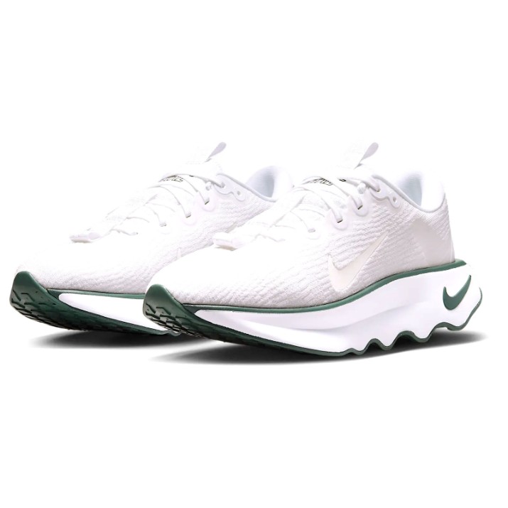 Adidași pentru dame Nike Motiva White/Summit White/Vintage Green, s.36