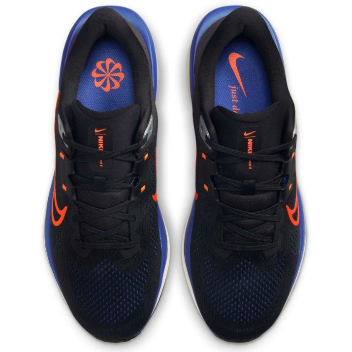 Adidași pentru bărbați Nike Quest 6 Black/Astronomy Blue/Pale Ivory/Hyper Crimson, s.41