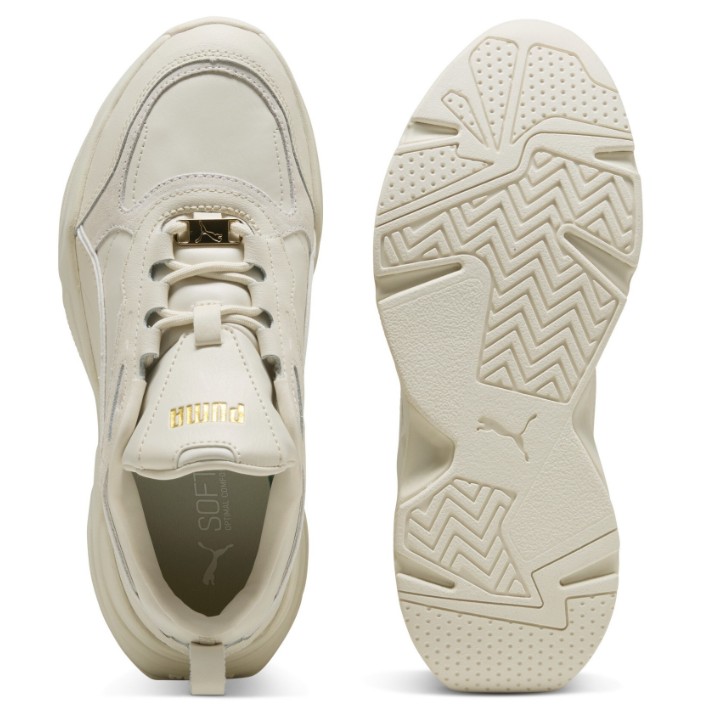 Кроссовки женские Puma Cassia Lux Alpine Snow/Frosted Ivory/Puma Gold, s.36