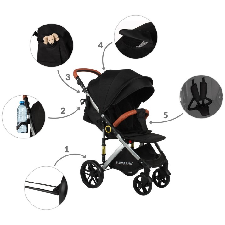 Carucior Summer Baby Sempre (4396) Black