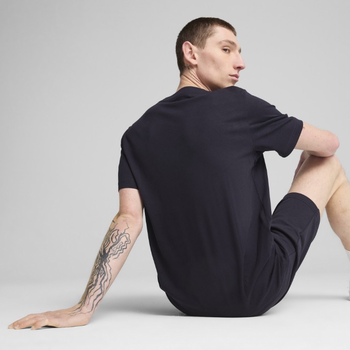 Tricou bărbătesc Puma Ess Logo Lab Tee New Navy, s.XL