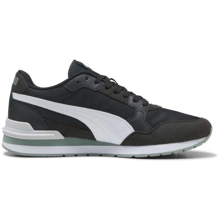 Adidași pentru bărbați Puma St Runner V4 Nl Puma Black/White/Green Moon/Feather Gray, s.40.5