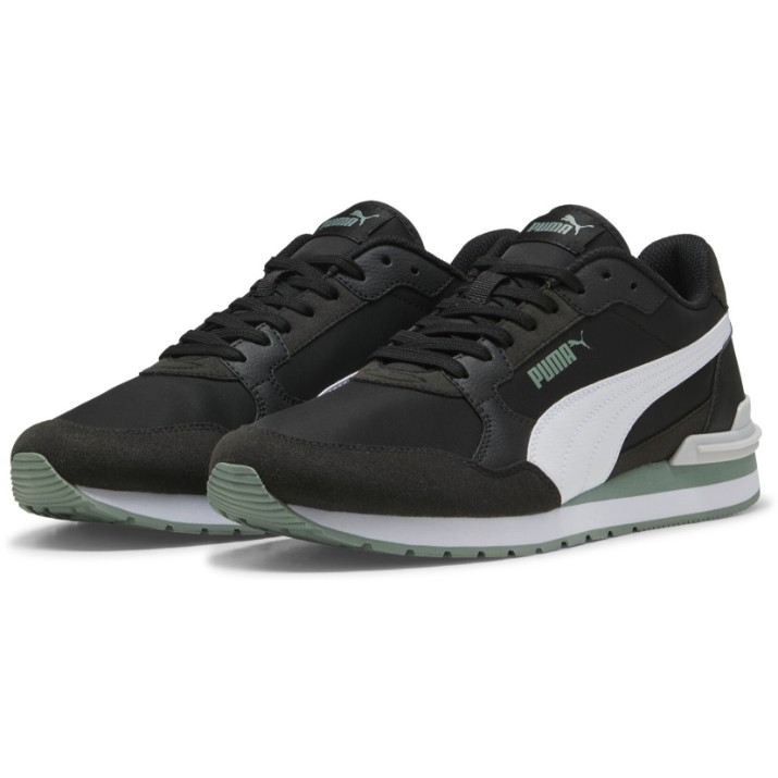 Кроссовки мужские Puma St Runner V4 Nl Puma Black/White/Green Moon/Feather Gray, s.43