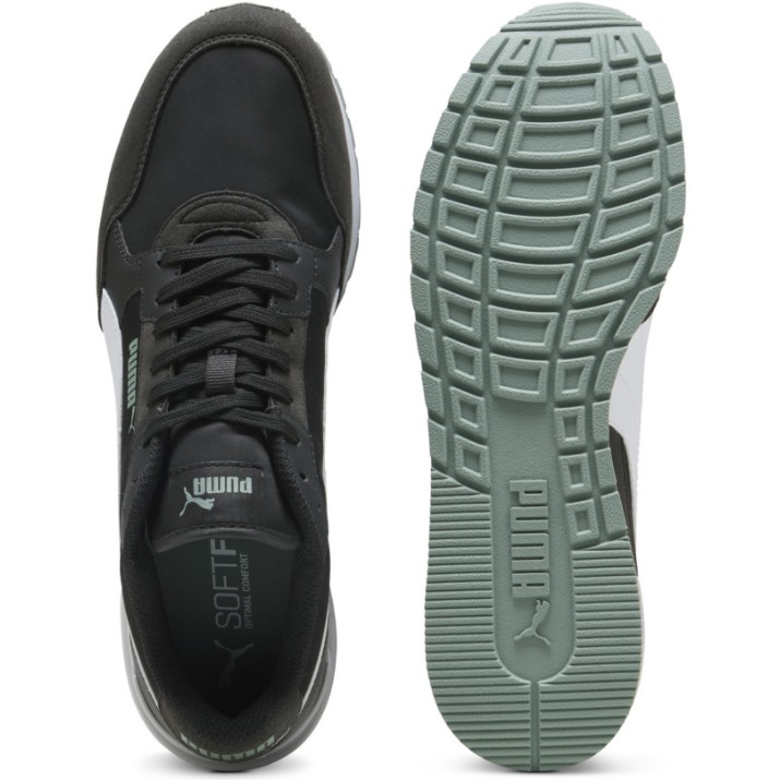 Adidași pentru bărbați Puma St Runner V4 Nl Puma Black/White/Green Moon/Feather Gray, s.45