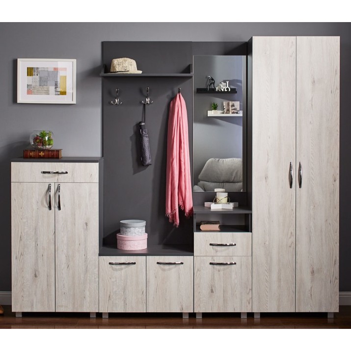 Rafturi pentru pantofi Ambianta Bruno 1100x600x355mm Grafit