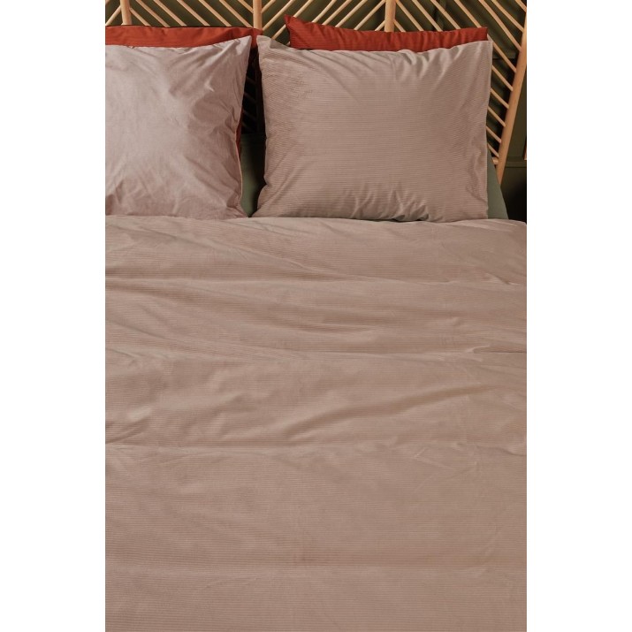 Lenjerie de pat At Home Cosy Corduroy Natural 240x200/220cm (238375)