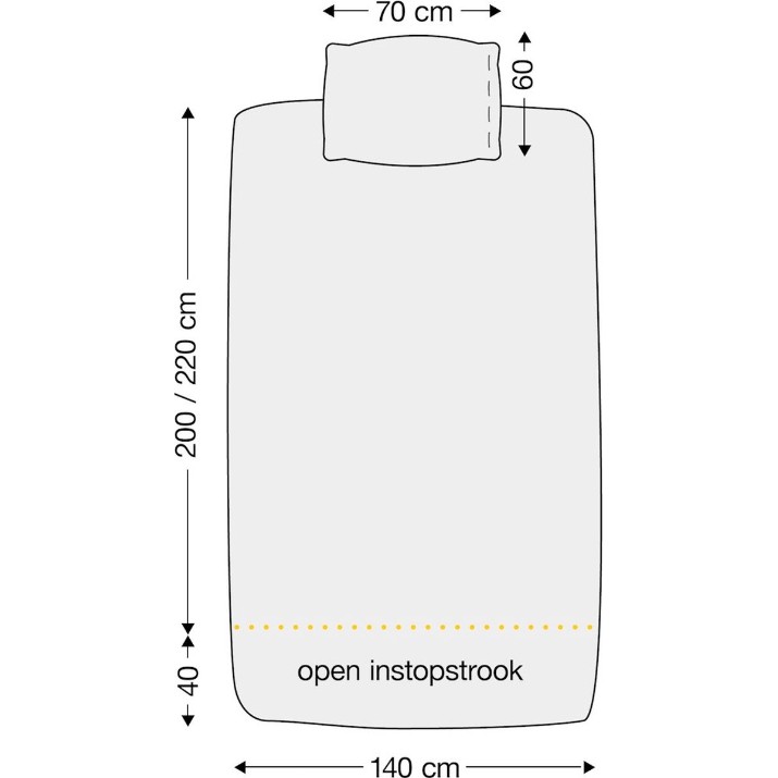 Lenjerie de pat Beddinghouse Care Organic Basic Ochre 140x200/220cm (219516)