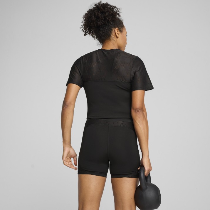 Tricou de dame Puma Lace Top - Short Puma Black, s.XL