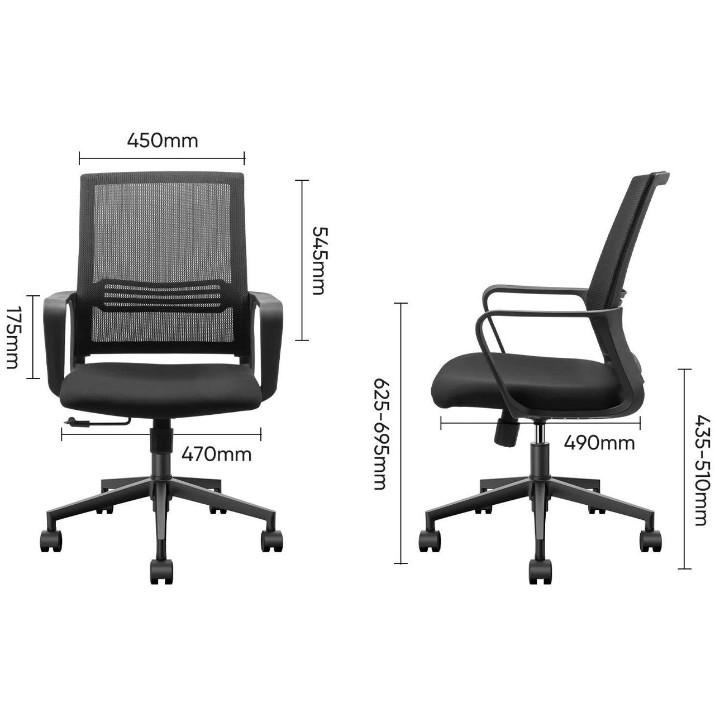 Офисное кресло Deli 4502 Black