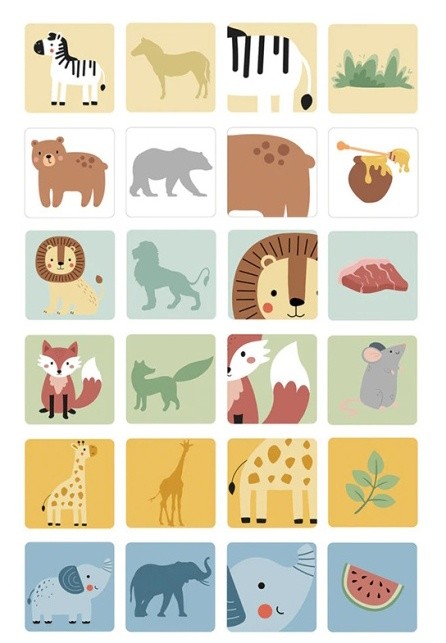 Joc educativ de masa Tooky Toy Animals (TY704N)