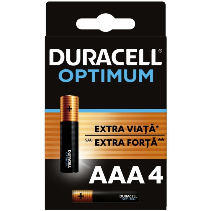 Набор батареек Duracell Optimum AAA LR03 4pcs