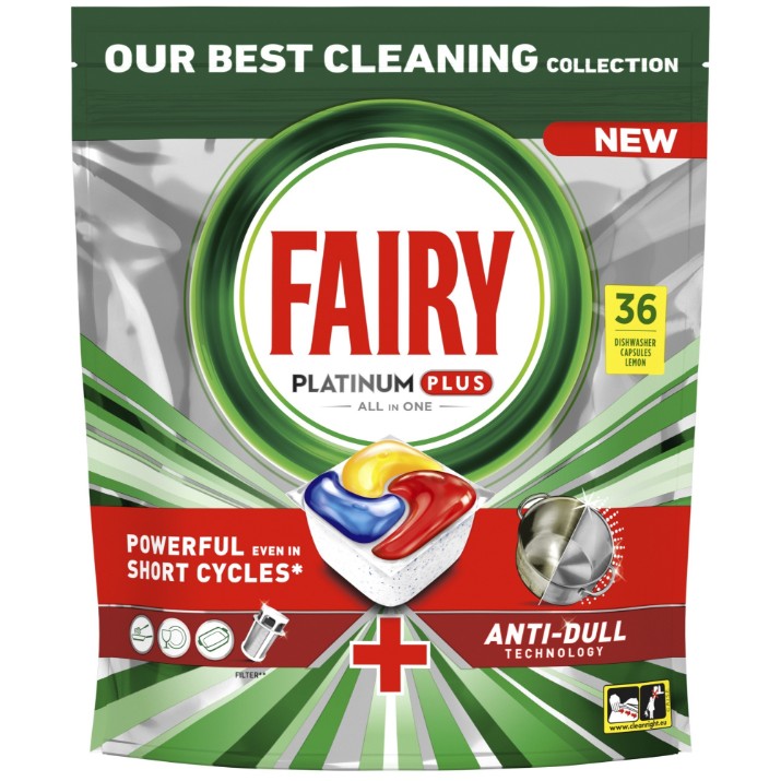 Средство для посудомоечных машин Fairy Platinum Plus All in One 36pcs