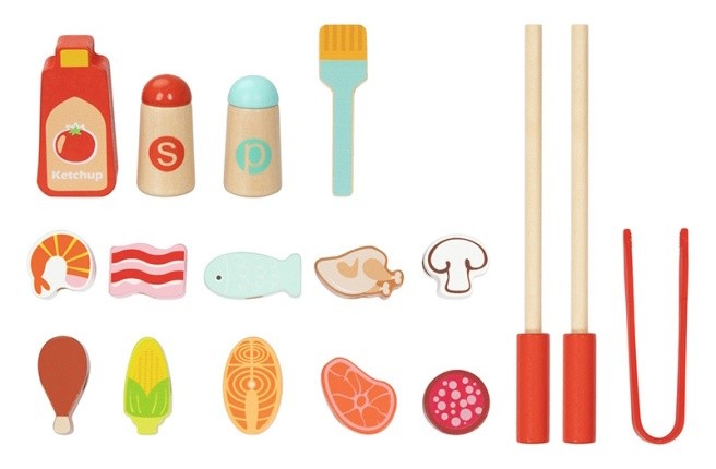 Набор посуды для кукол Tooky Toy Grill Play Set (TJ454)