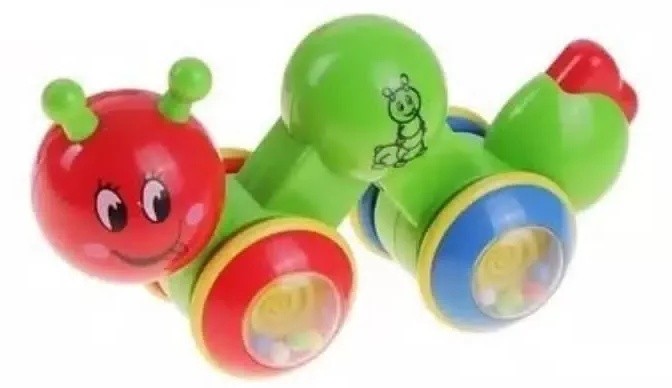 Погремушка Abero Niffy Little Caterpillar Green (QX-91034)