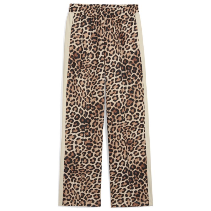 Pantaloni spotivi de dame Puma T7 Leo Luxe Aop Straight Pants Op Alpine Snow, s.L