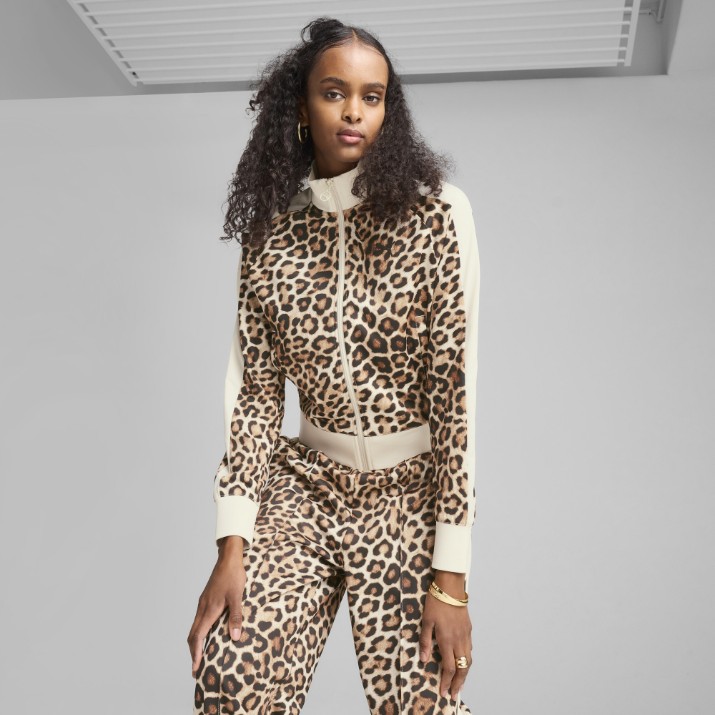 Женская олимпийка Puma T7 Leo Luxe Aop Track Jacket Alpine Snow, s.S