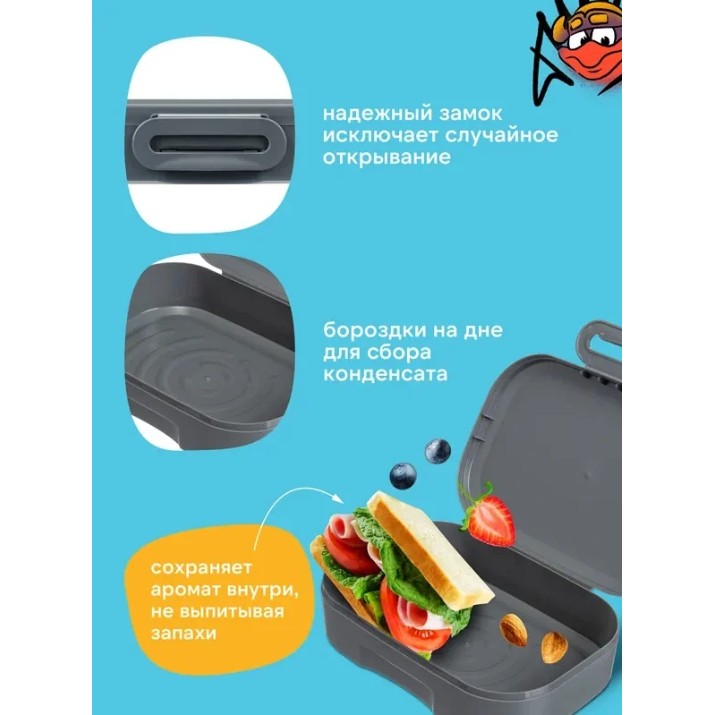 Ланч-бокс для школы Bytplast 0.98L (55029)