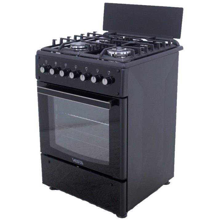 Газовая плита Vesta GC-E6060FCTg/BL