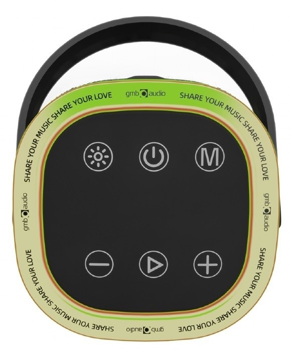 Boxă portabilă Gembird SPK-BT-LED-06 Black