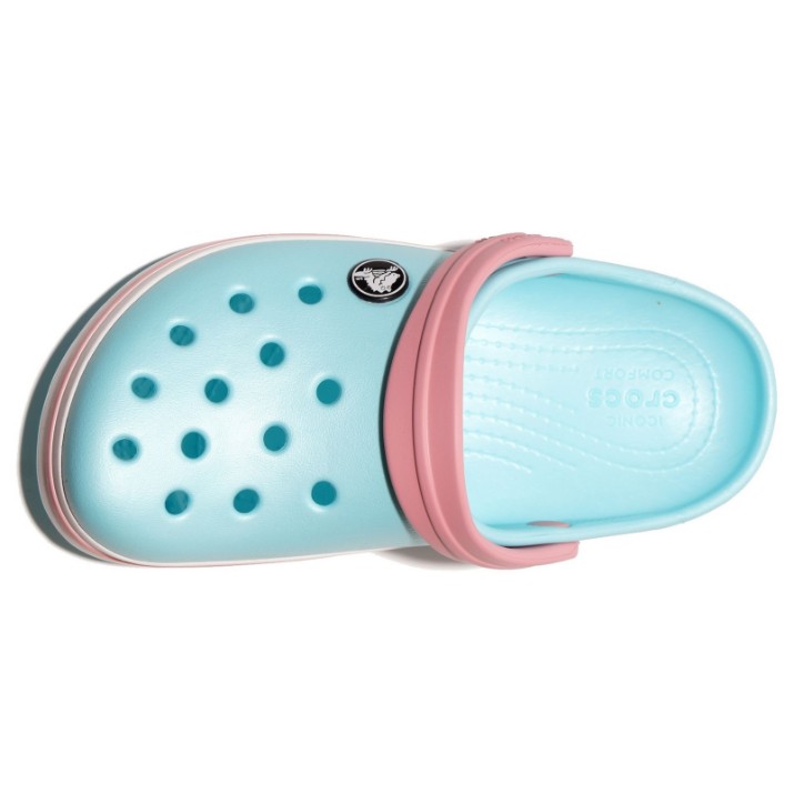 Șlapi pentru copii Crocs Crocband Clog K Ice Blue/White, s.29-30