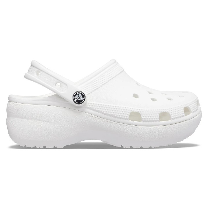 Женские сабо Crocs Classic Platform Clog W White, s.39-40