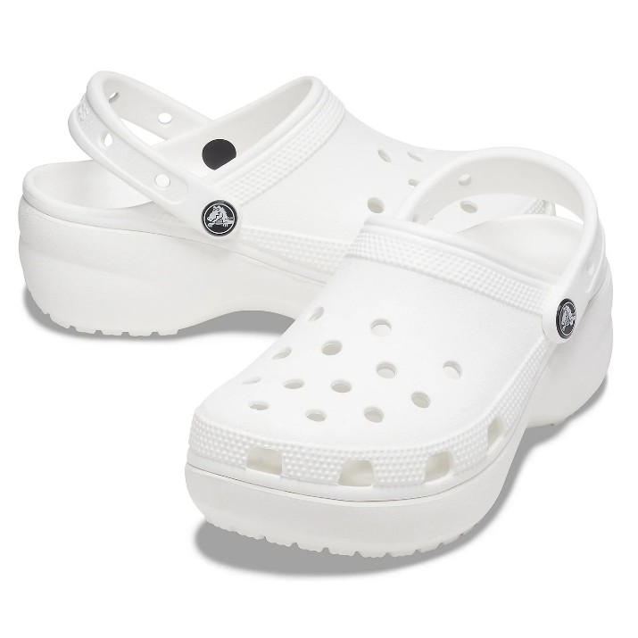 Sabot pentru dame Crocs Classic Platform Clog W White, s.41-42