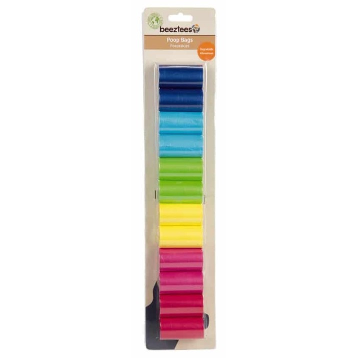 Мусорные пакеты для уборки за животными Beeztees Rainbow (795084) 12pcs