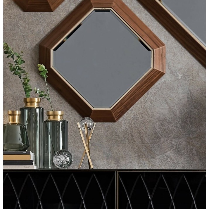 Зеркало Dogtas Logan 3200376485 Walnut/Gold