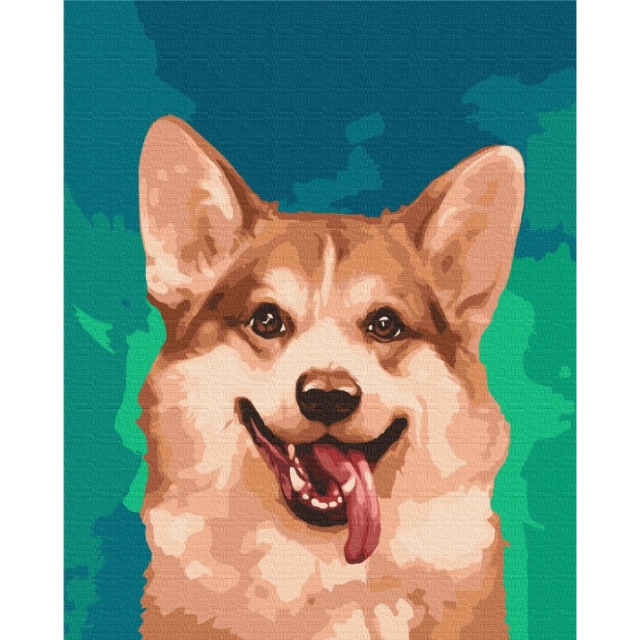 Картина по номерам Brushme Корги в красках 40x50cm (BS51519)