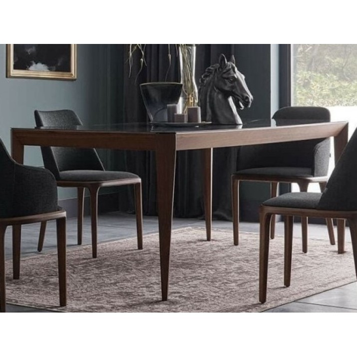 Masă pentru bucătărie Dogtas Logan 3200378943/3200378941 Black/Walnut