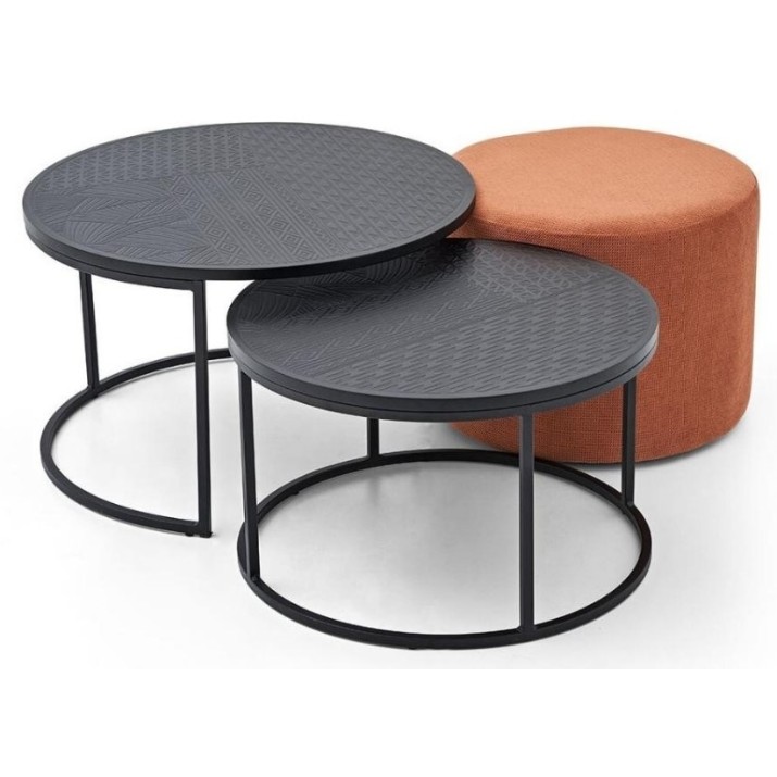 Набор журнальных столиков Dogtas Lutie 3200391682 Black 2pcs