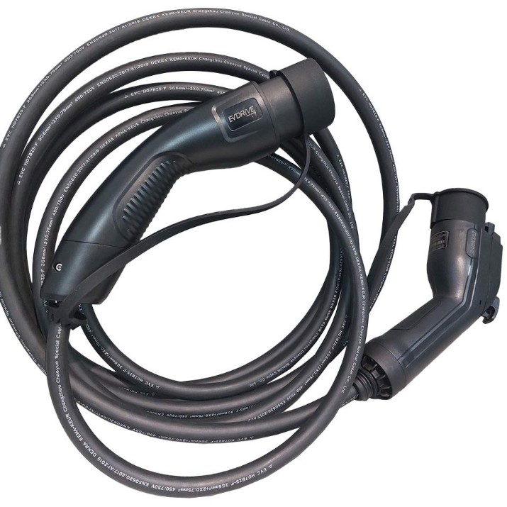 Cablu de încărcare auto EvDrive EV-CF-T2-T1-32-B