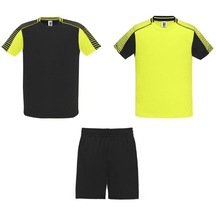 Мужской спортивный костюм Roly Juve 0525 Fluor Yellow/Black, s.XL