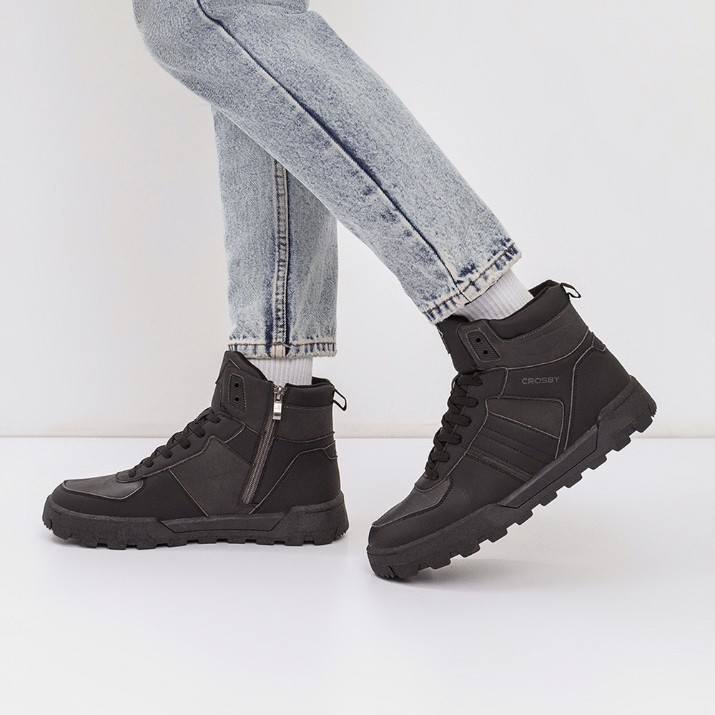 Bocanci pentru bărbați Crosby 438190/01-05 Black, s.44