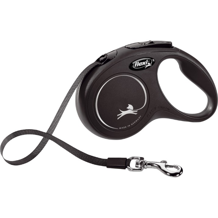 Lesă Flexi New Classic S Tape 5m Black