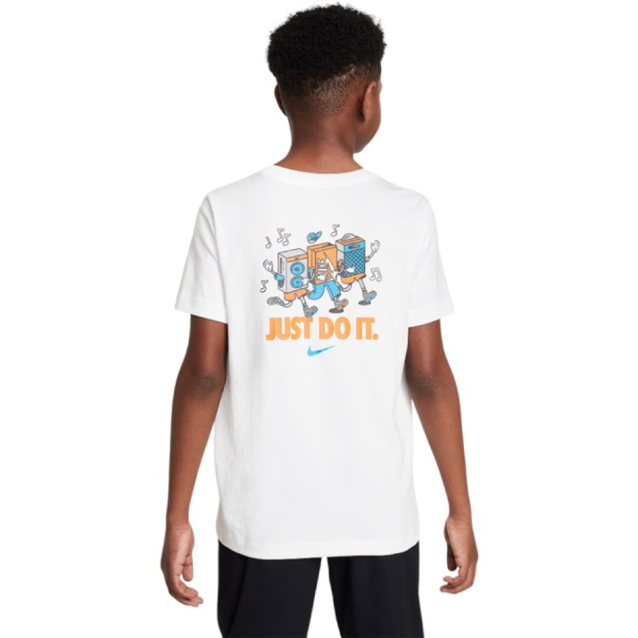 Детская футболка Nike K Nsw Tee Boxy 1 Jdi Music White, s.XL