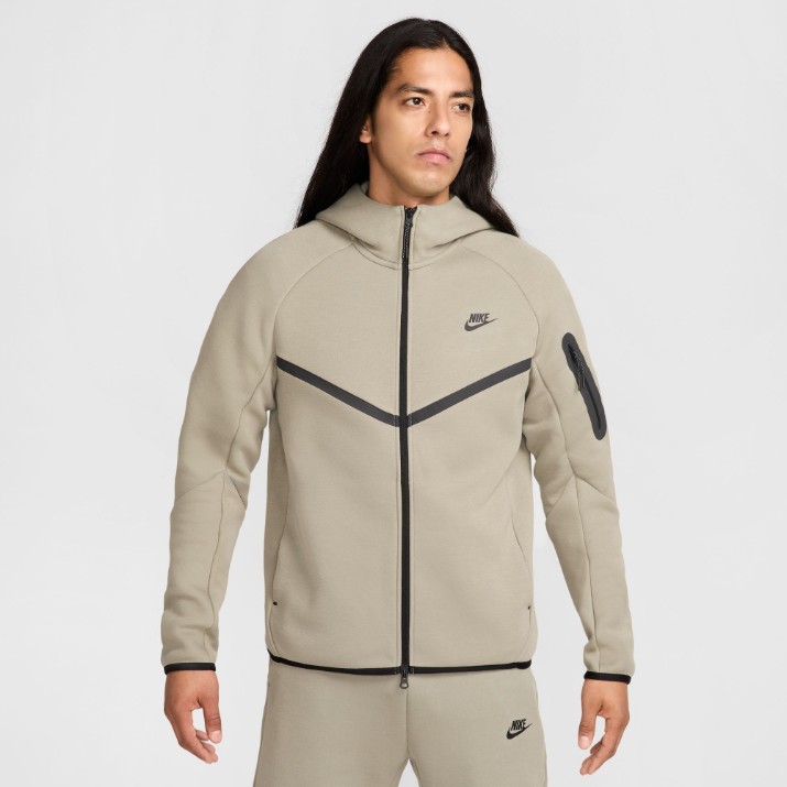 Hanorac pentru bărbați Nike M Nk Tch Flc Fz Wr Hoodie Light Army/Black, s.L