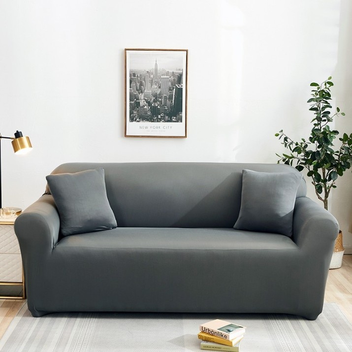 Husa pentru canapea Relaxe Home Solid Sofa Cover 145-185cm Gray (020338)