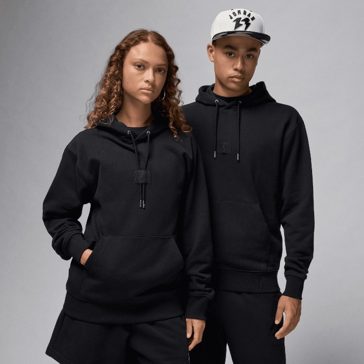 Hanorac pentru bărbați Nike M Jordan Flight Flc Po Black, s.XL