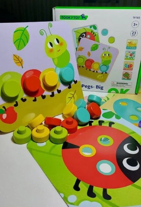 Mozaic Tooky Toy Pattern Pegs Big (TF783)