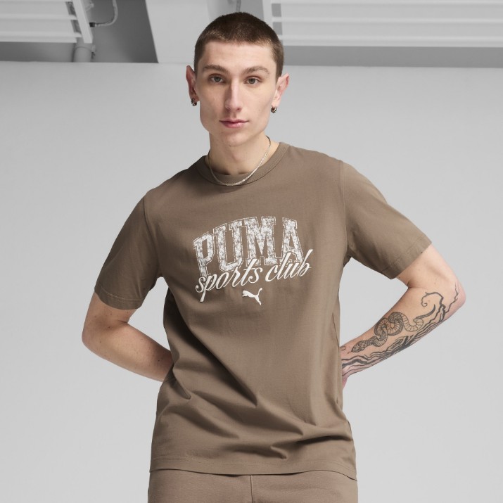Tricou bărbătesc Puma Class Graphic Totally Taupe, s.XL