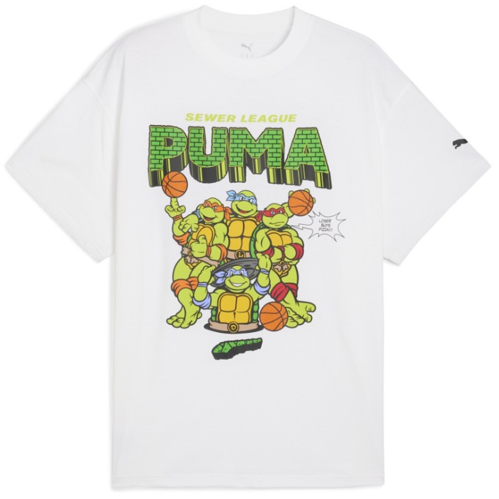 Tricou bărbătesc Puma X Tmnt Basketball Puma White, s.M