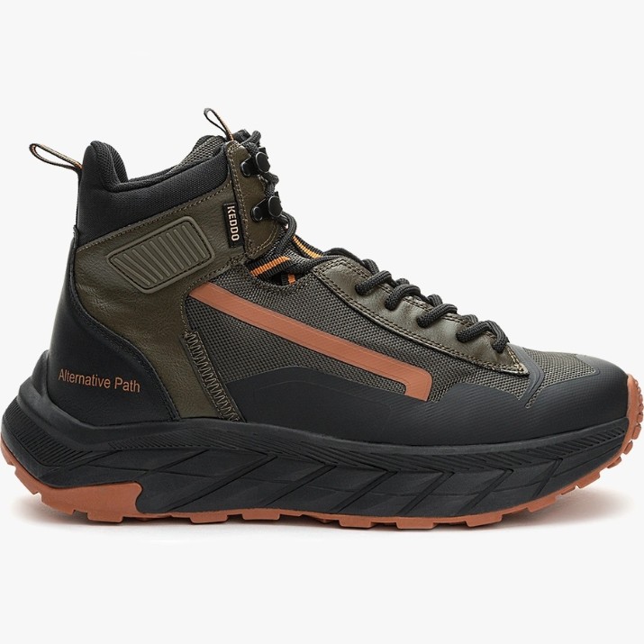 Ботинки мужские Keddo 848642/12-01 Khaki/Black, s.41
