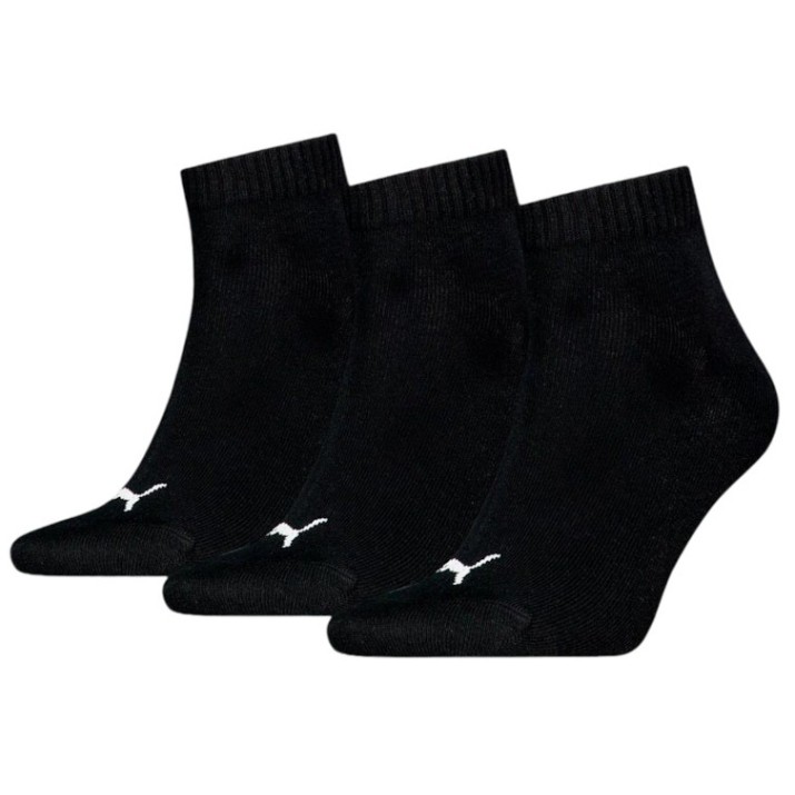 Мужские носки Puma Unisex Quarter Plain 3P Black, s.43-46