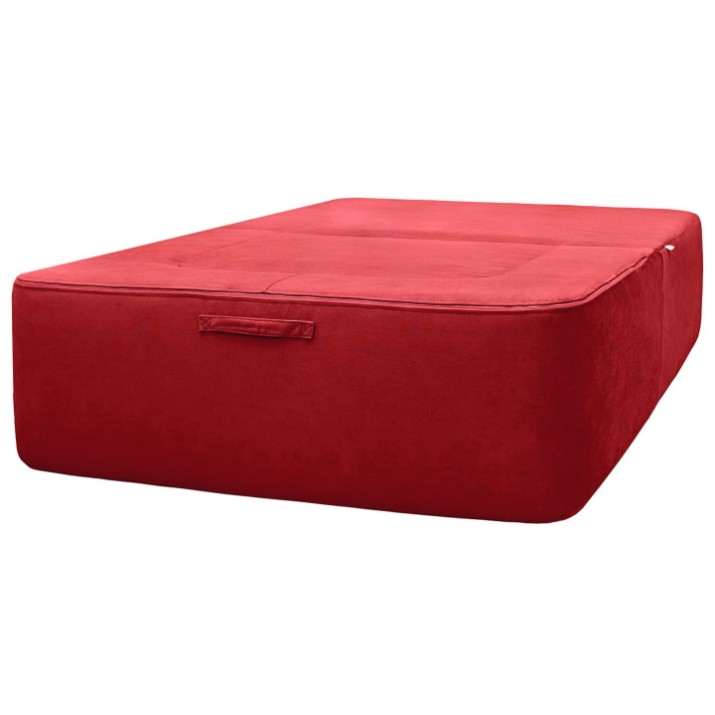 Бескаркасное раскладное кресло Edka Vega 120x200x40 M11 Red