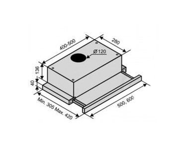 Вытяжка Zanetti Slider 620 White
