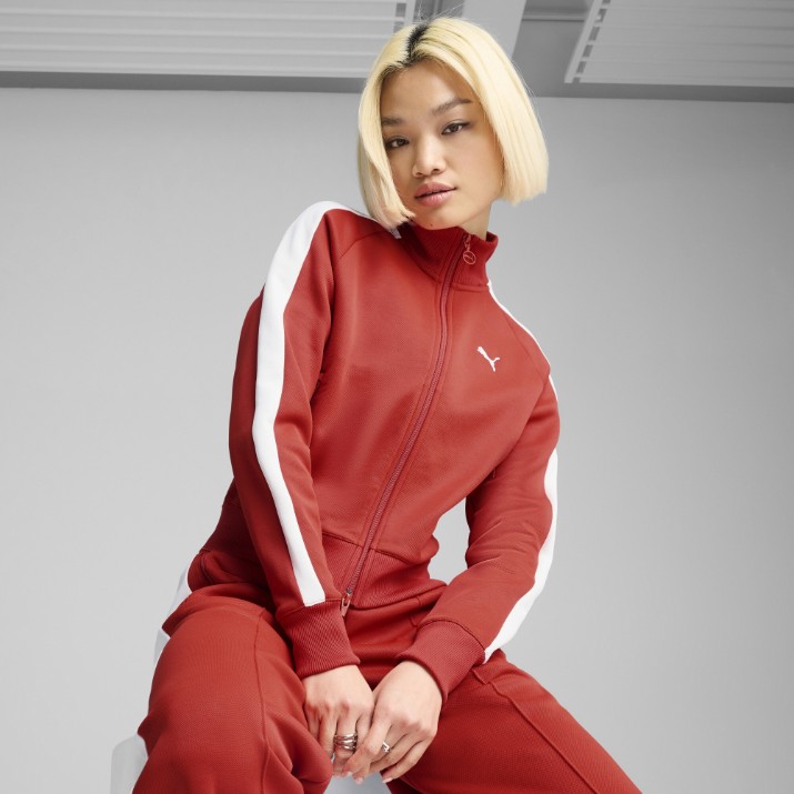 Jachetă damă Puma T7 Always On Track Jacket Red Fire, s.XL