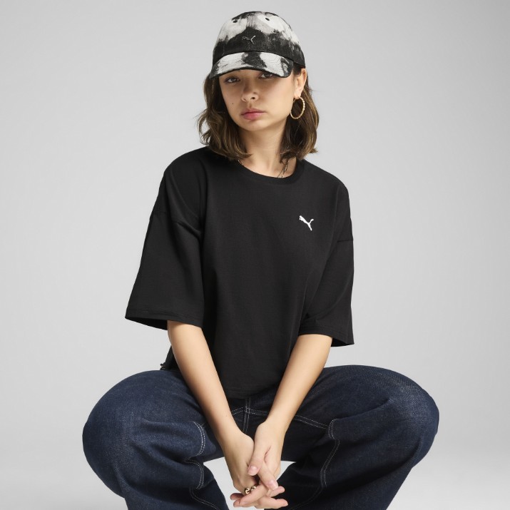Tricou de dame Puma Wardrobe Ess Oversized Short Tee Puma Black, s.L
