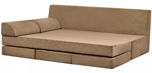 Бескаркасный диван Edka Sirius 200x140x45 M26 Brown Sand