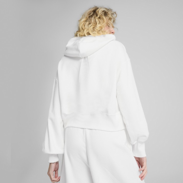 Hanorac damă Puma Wardrobe Ess Cropped Hoodie Tr Puma White, s.M